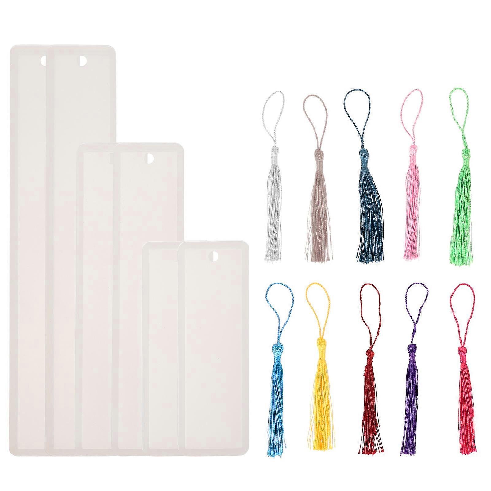 1 Set DIY Bookmark Molds Portable Bookmarker Casting Molds for Handmade Craft