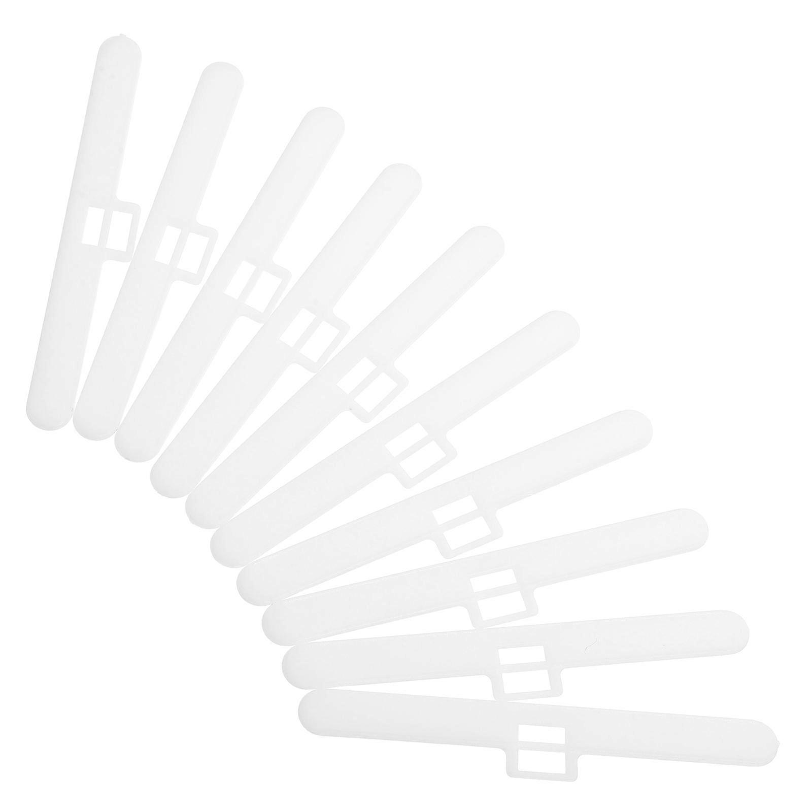 Vane Saver Slats Vertical Blinds Replacement Dual Hole Adjustment For Home Office 8.10X0.80X0.20CM Plastic 10Pcs