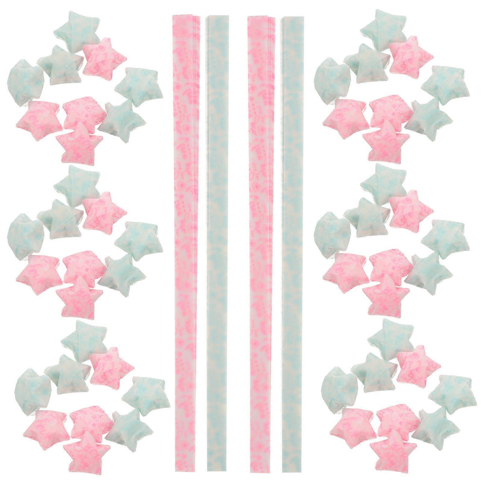 Glow Star Origami Star Folding Paper Nighttime Activities Star Making 300Pcs