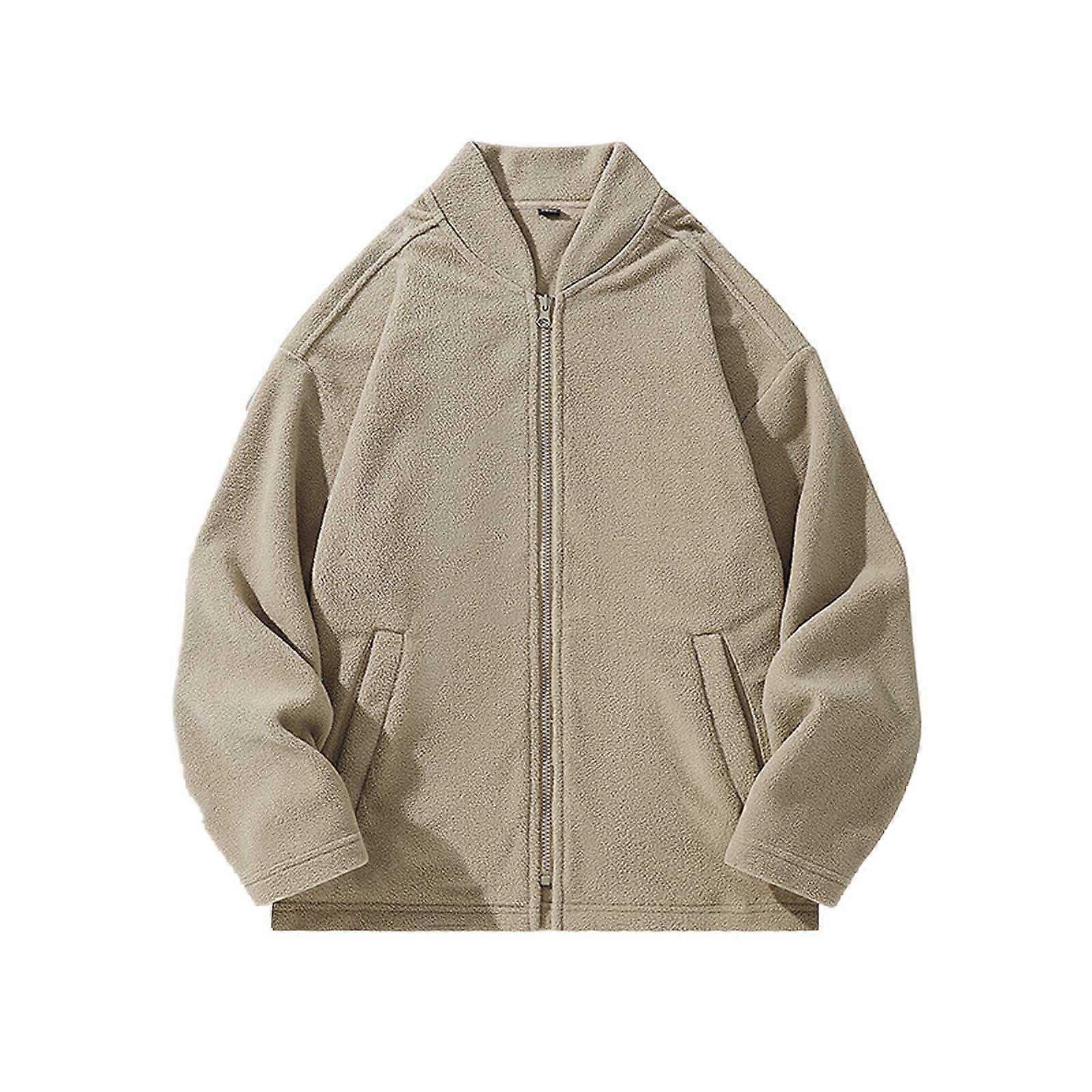 Men's Winter Thick Fleece Parka Jacket 3 in 1 Softshell A1 Khaki XXL