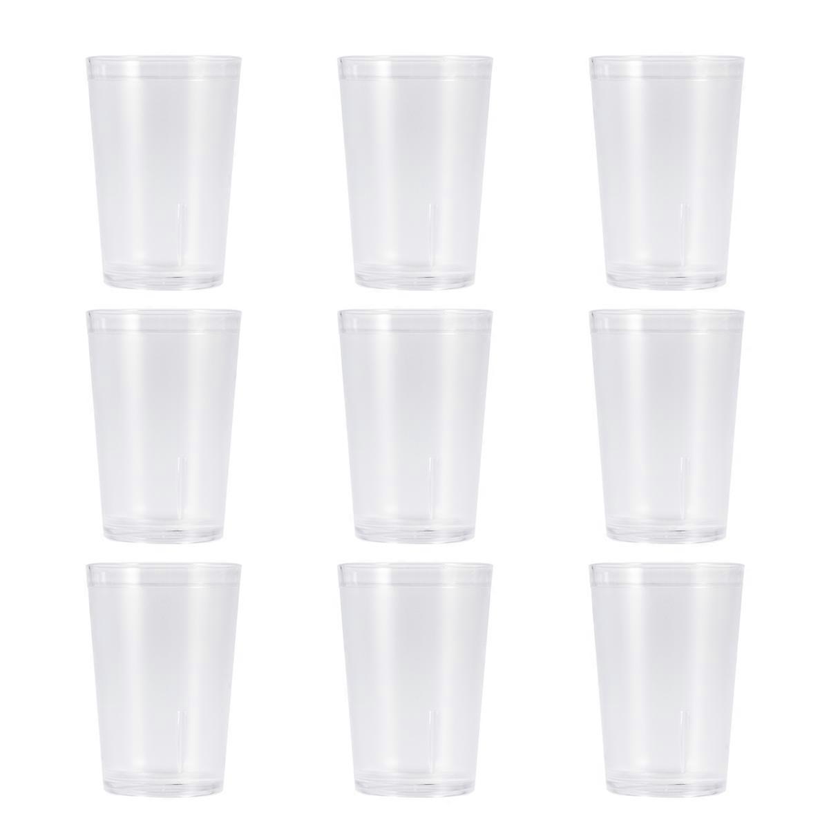 Reusable Cups Acrylic Tumblers For Home Users Hotel Customers 10Pcs