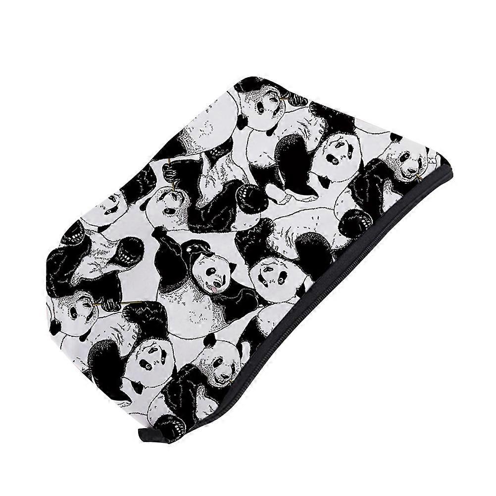 Waterproof Toiletry Bag For Women Decorative Printed Cosmetics Bag Home Use Polyester Rectangular 1Pcs