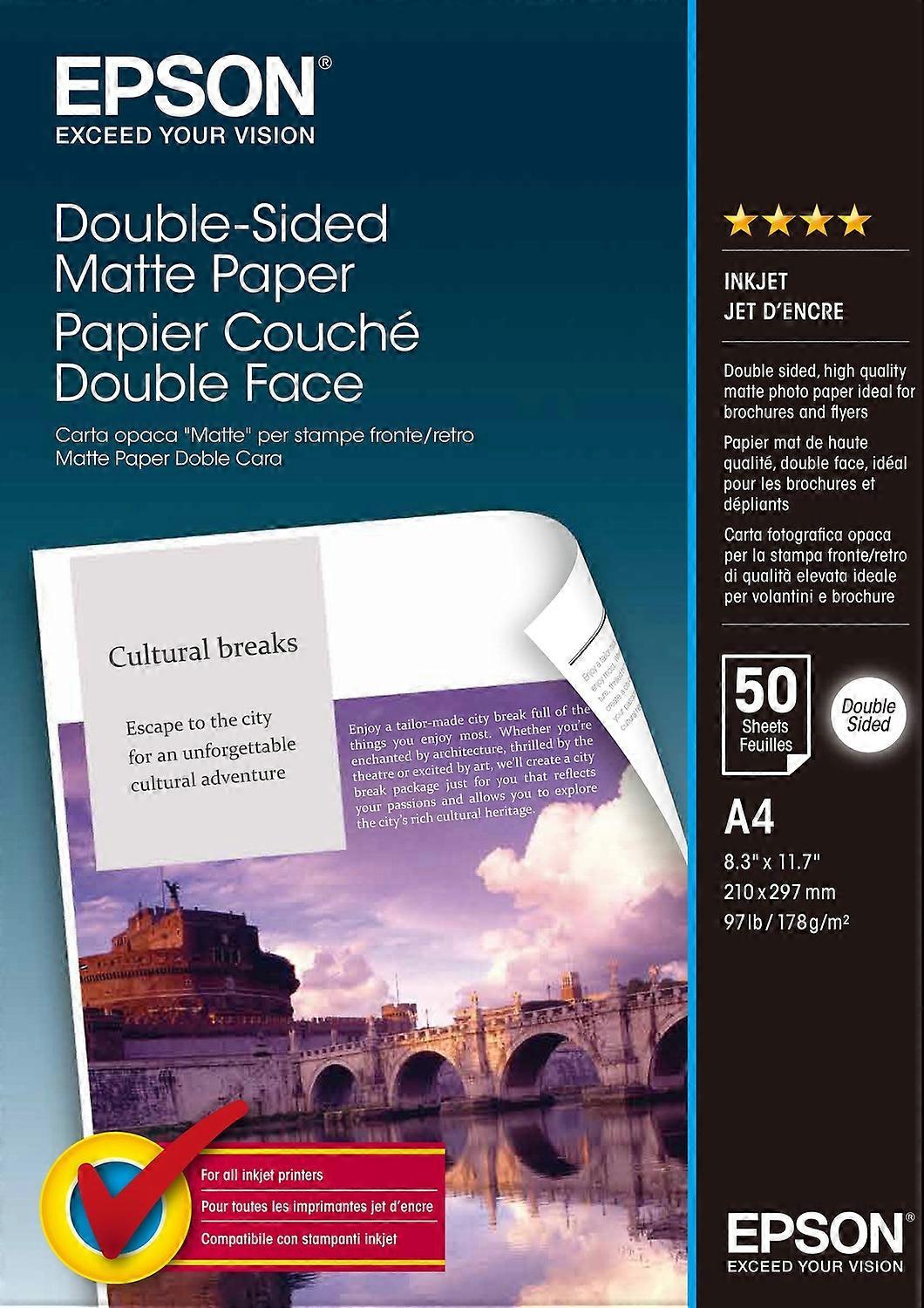 Epson double-sided matte paper - double-sided matte paper, A4, 50 sheets