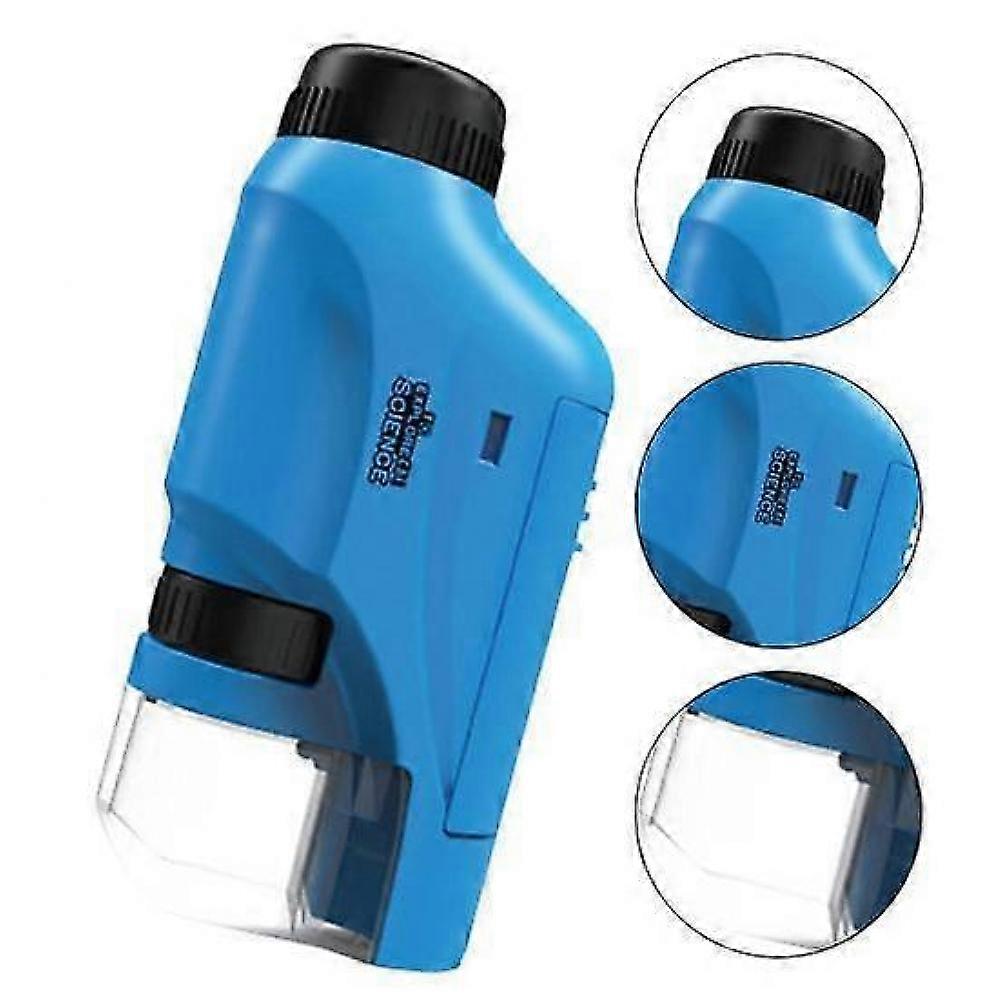 Microscope Portable Pour Enfants 60X-120X HD, Jouet Éducatif Avec