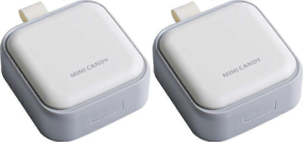 4 Compartment Pill Box - Portable Travel Organizer with Belt Loop