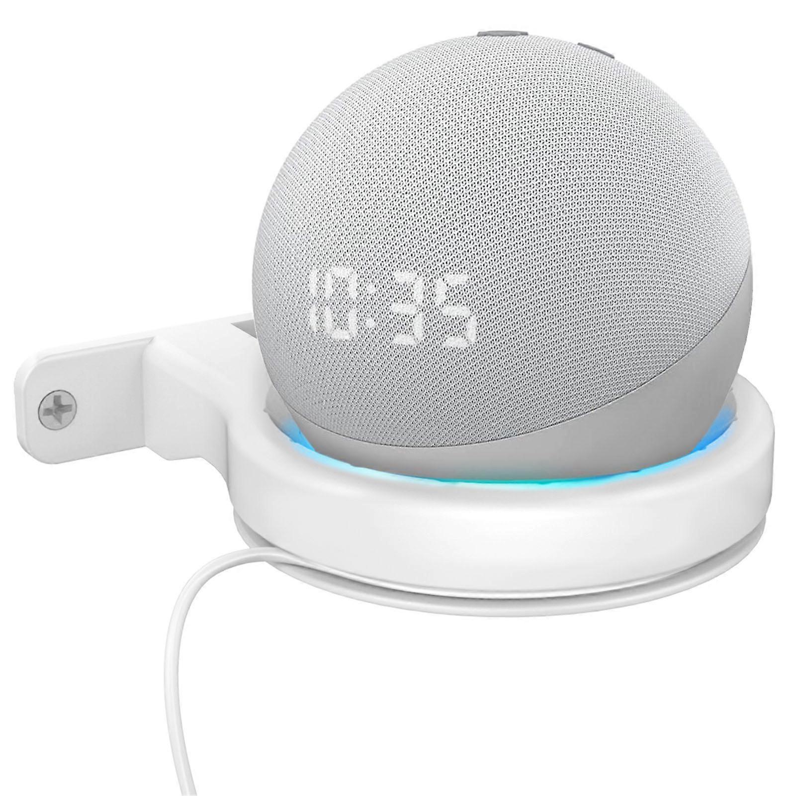 Speaker Wall Mount Multipurpose Space Saving Speaker Bracket Holder for Dot 3rd Generation 4th Generation White for Dot