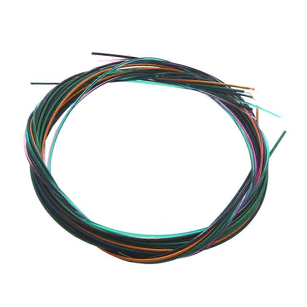 Guitar Parts Replacement Folk Guitar Strings Set Assorted Color 94x0.1cm Resonant Sound 1Set
