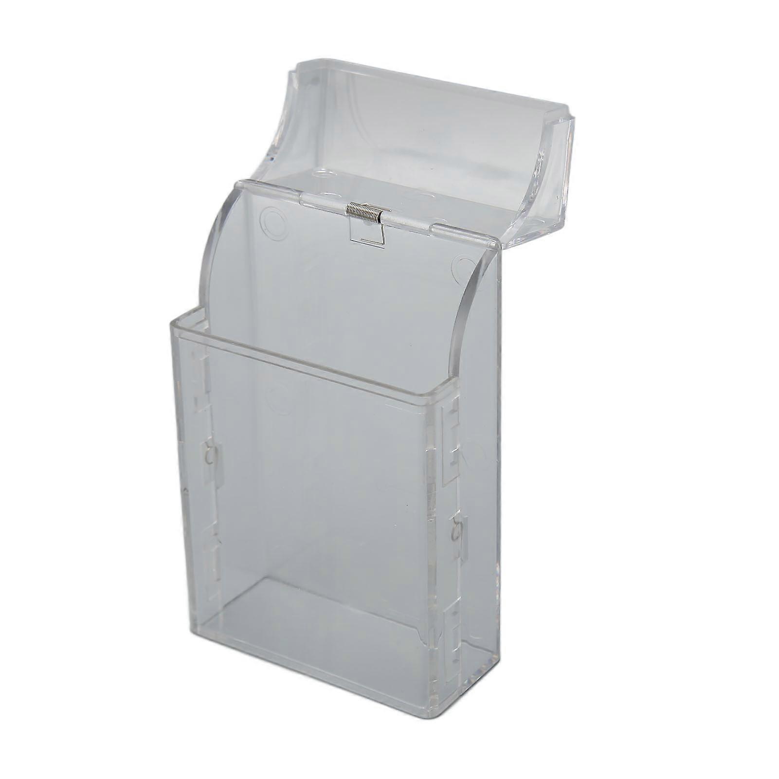 Cigarette Case Plastic Small Clear Cigarette Display Box with Pull Down Automatic Open Design for Lipsticks Lighters Keys Transparent 