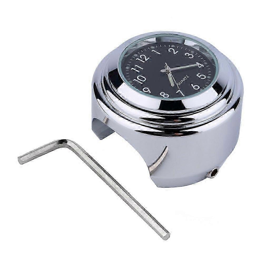 Universal Waterproof Motorcycle Handlebar Round Dial Clock Mount Accessory