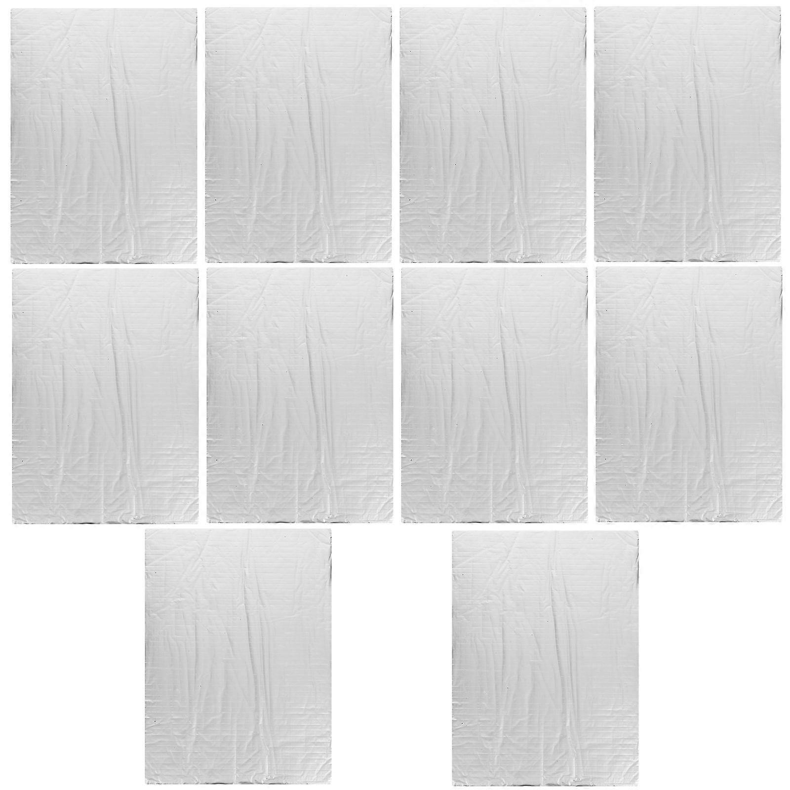 Sound Deadening Insulation Mat Sound Deadener Mat Car Vehicle Enhancement Drivers 24.50X17.50X0.40CM Temperature Regulation 10Pcs
