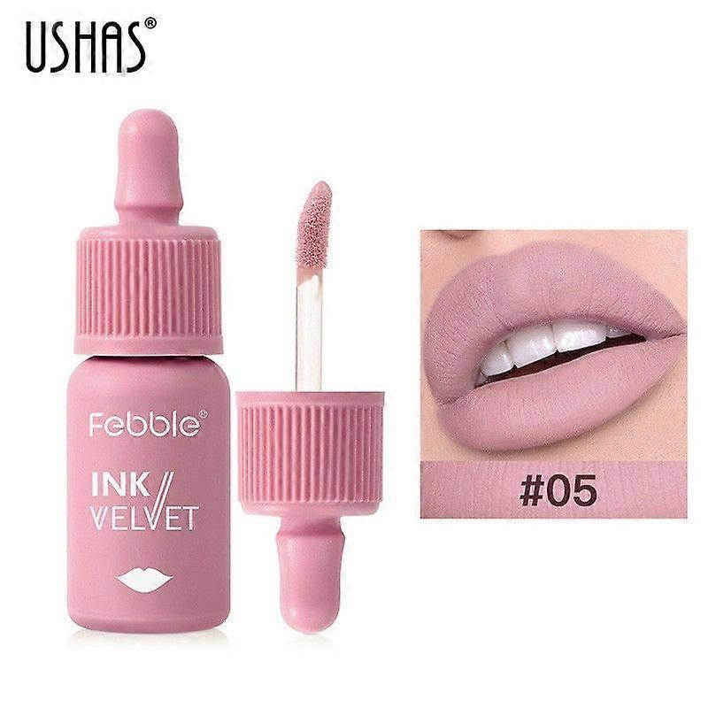unbrand Velvet Lip Tint - High Pigment Color Velvet Lip Gloss Velvet Lip Glaze Long Lasting Non-Stic