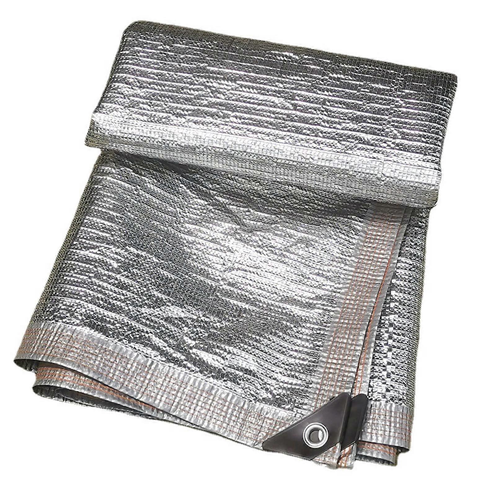 99% Heat Protection Shade Net with Eyelets, Reflective Aluminium Car Shade and Garden Privacy Screen, 10ft x 20ft