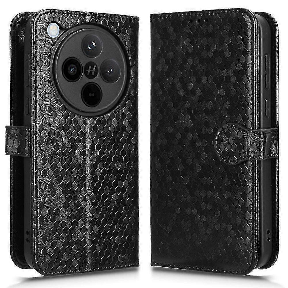 Wallet Case with Dot Pattern for a Certain Brand 5G Phone, PU Leather Cover