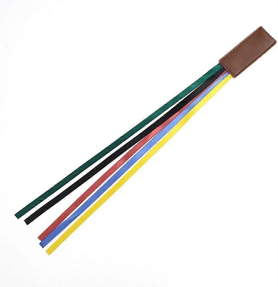 Multicolour Bible Ribbon Bookmark in Faux Leather with 12 Adjustable Bands for Easy Page Marking