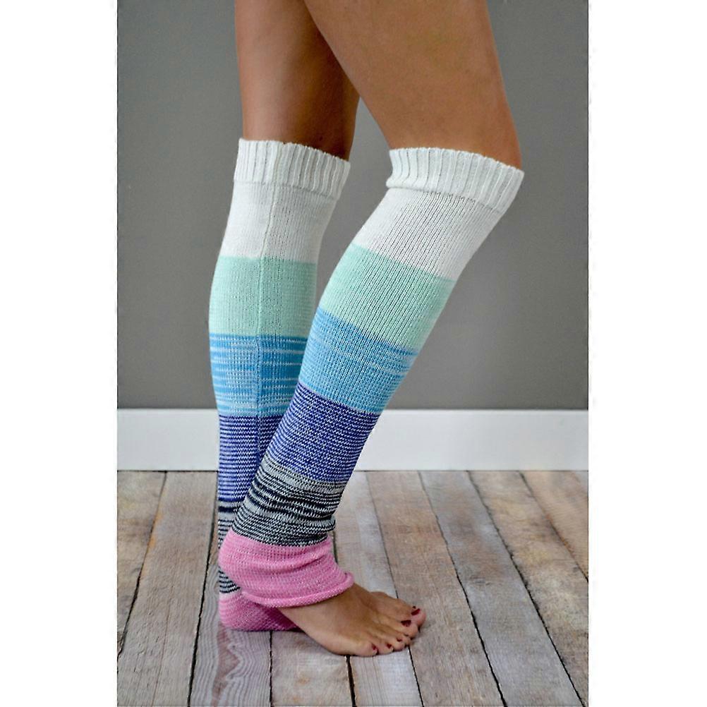 Here's a refined and professional product description based on your input:

 

**Colorful Knitted Wool Leg Warmers Set for Women** 
Stay warm and