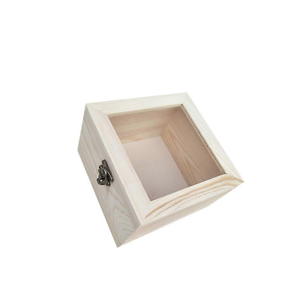 Bouquet Boxes Elegant Display Wooden Box For Women Rustic Style 18 x 18 x 12cm 1Pack