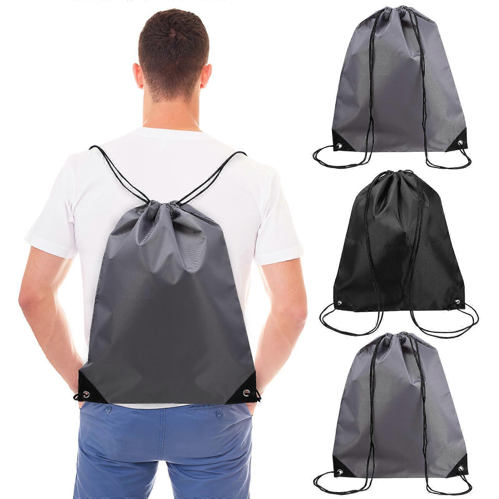 4pcs Large Capacity Drawstring Backpacks for Gym, Sports, Hiking, and Daily Use – Versatile Storage Pouches for Men and Women