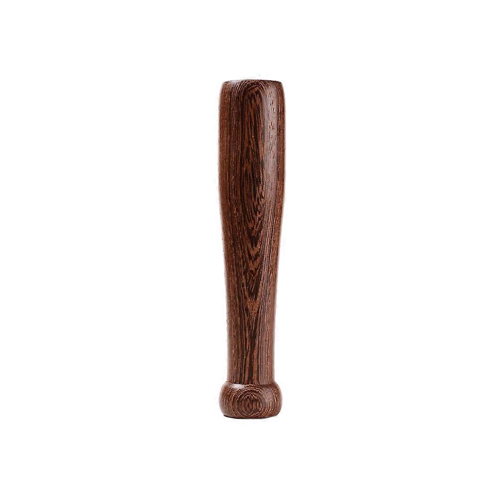 Wood Garlic Hand Grinder Wooden Pestle Muddler Spice Mashers Tool for Home Brown Approx 19 x 3 x 3cm 1Pcs