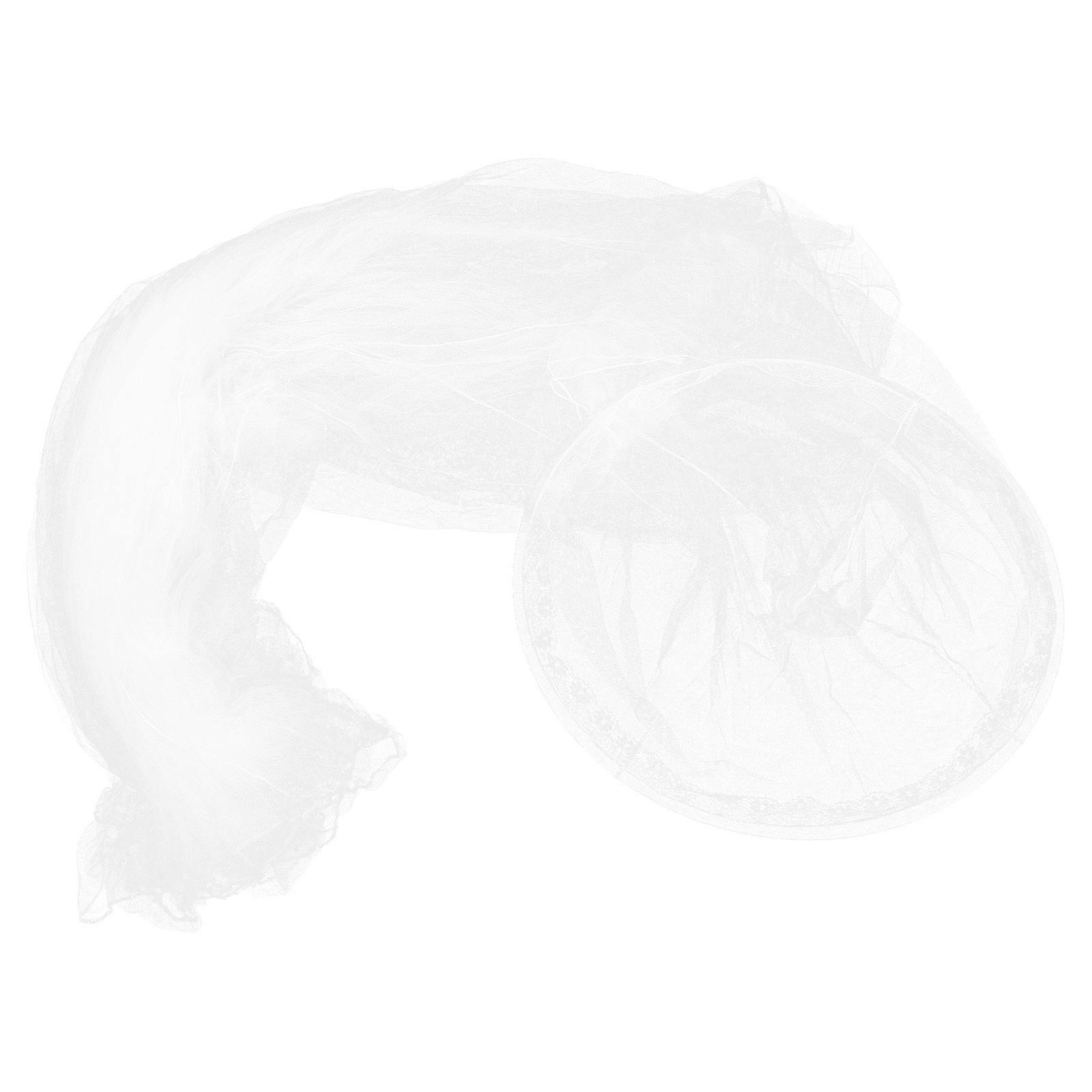 Twin Bed Canopy Round Dome Princess Bed Curtain Net White Lace for Indoor Use 1Set