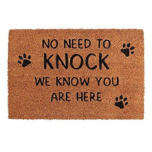 Something Different No Need To Knock Door Mat