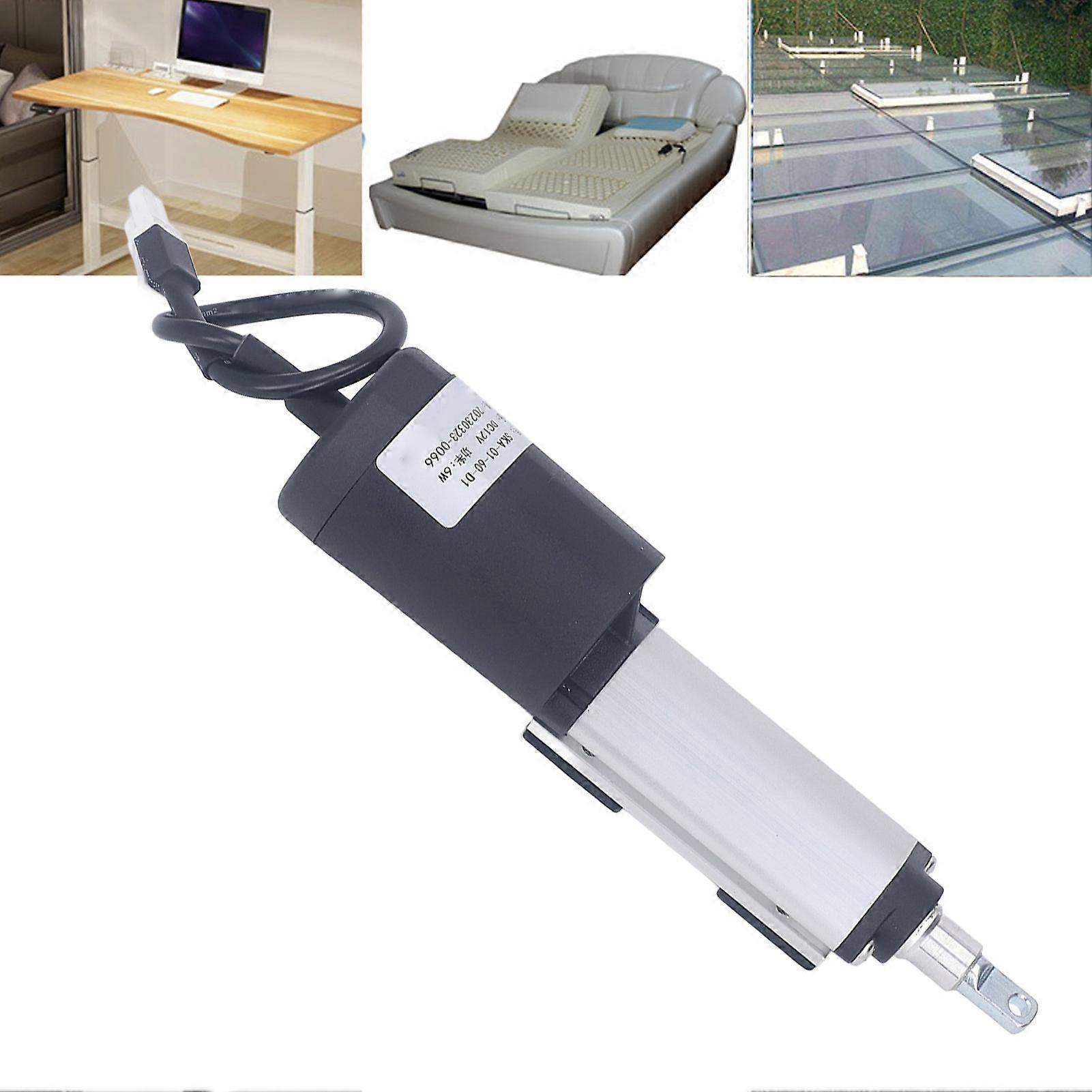 Mini Linear Electric Actuator Pen Type Telescopic for Motor Agriculture Track Robotics Home Automation 100N 60mm DC12V 