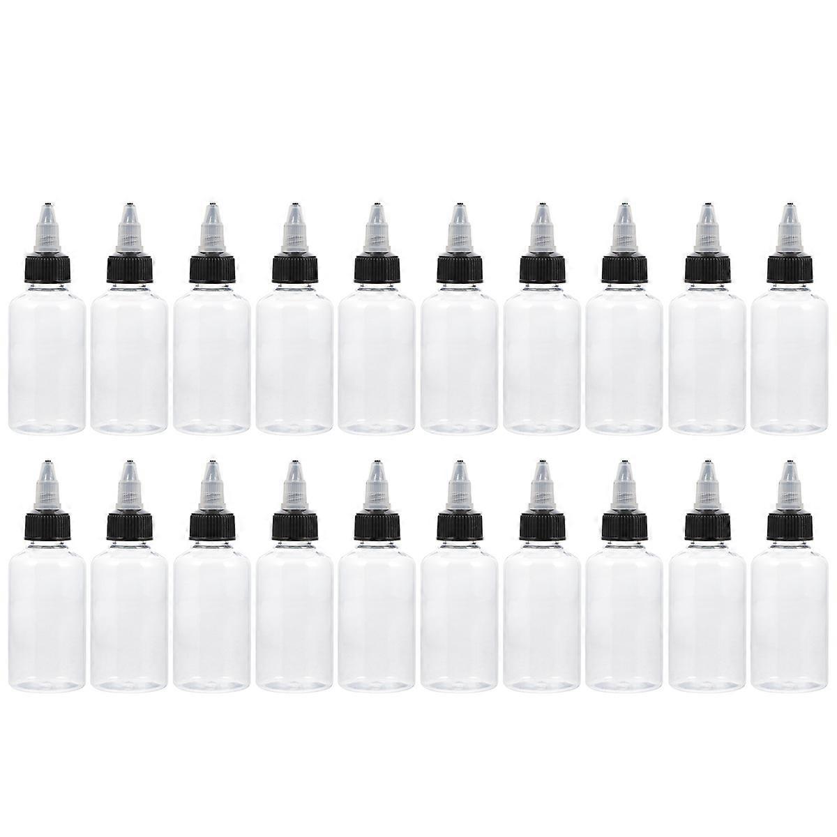 Squeezing Bottles Clear Extrusion Bottles for Storage 20Pcs Pet Material