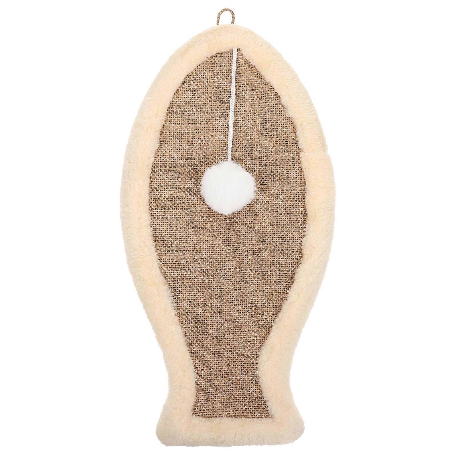 Household Kitten Scratcher Decompression Stable Rectangular Sisal Brown 41X21X3CM 1Pcs