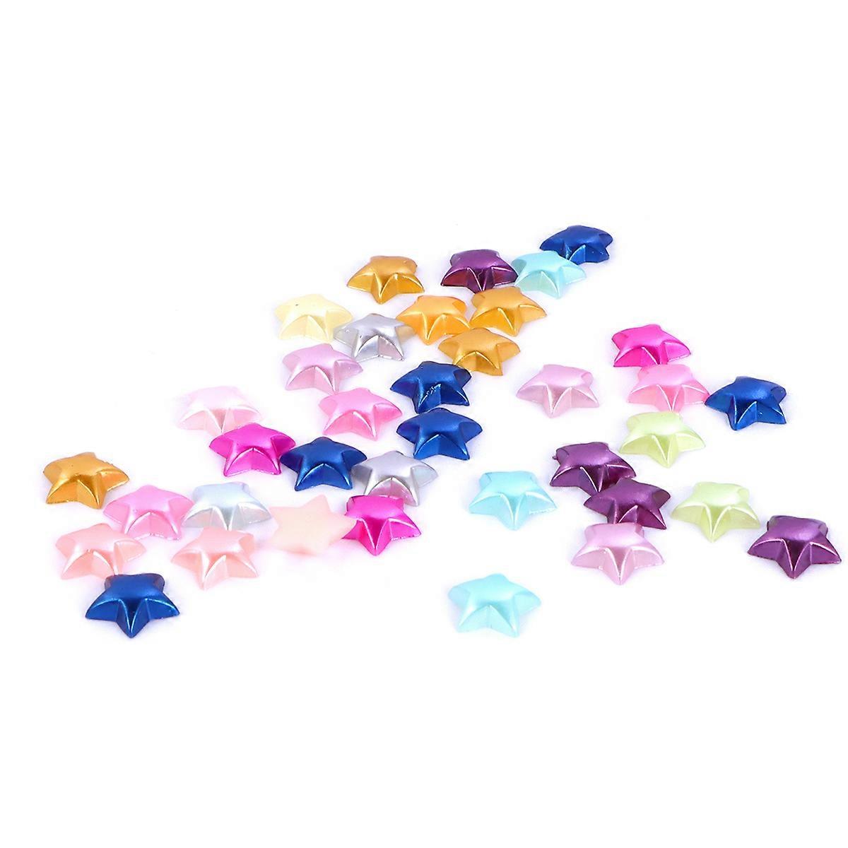 Jewelry Making Star Shaped Beads Diy Bracelet Material Assorted Color Accessories for Girls 200Pcs