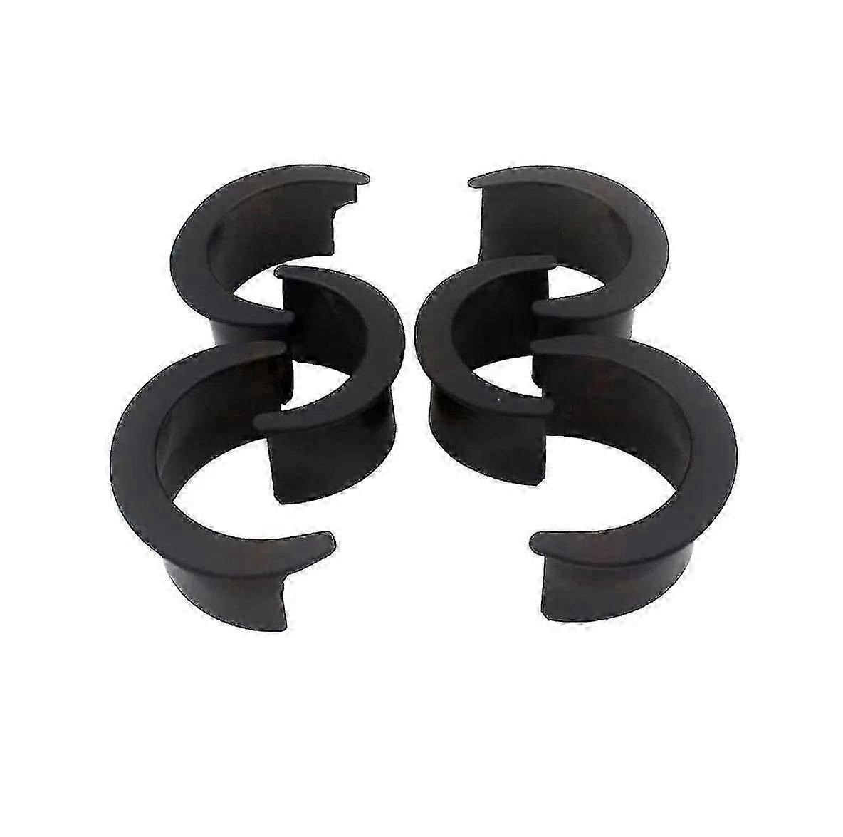 Billiard Hole Pocket Billiard Table Liners Plastic Pool Table Pocket Replacement Durable Accessory Set(6pcs, Black)