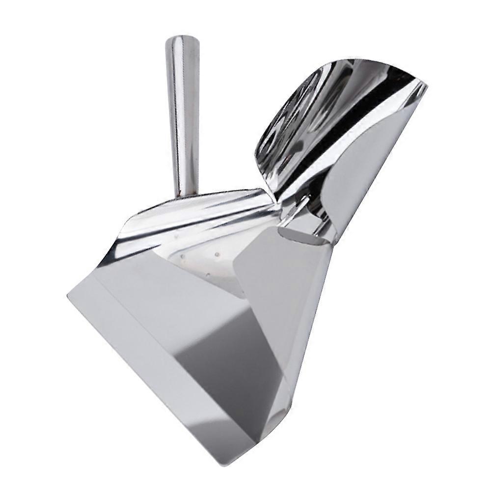 Scoop Handle Stainless Steel French Fries Right Handle Popcorn Scoop for Snack Vendors Movie Theaters 1Set