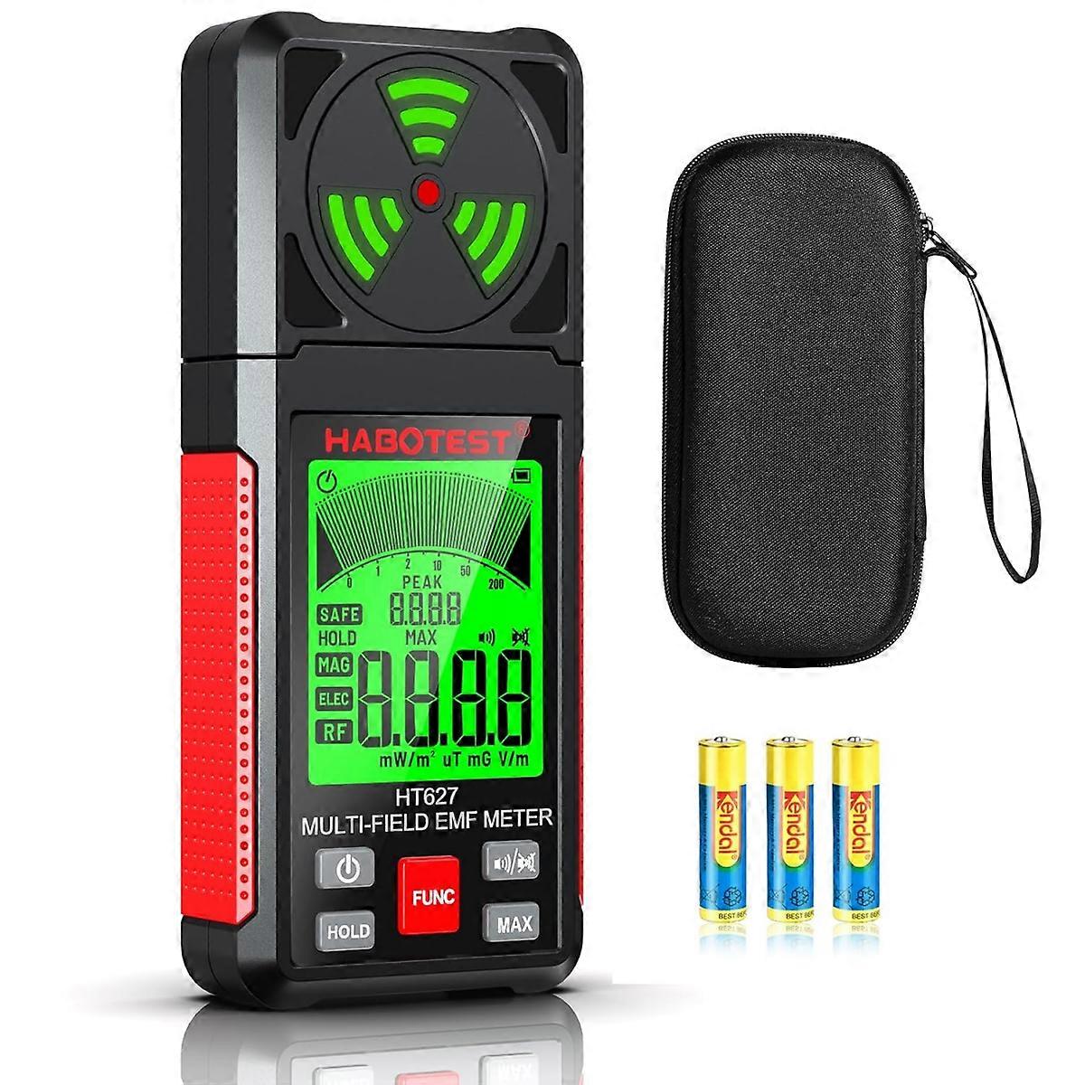 EMF Meter,3 in 1 EMF Detector Electromagnetic Field Radiation Detector Compatible with EF,MF,RF,WiFi Signal,EMF