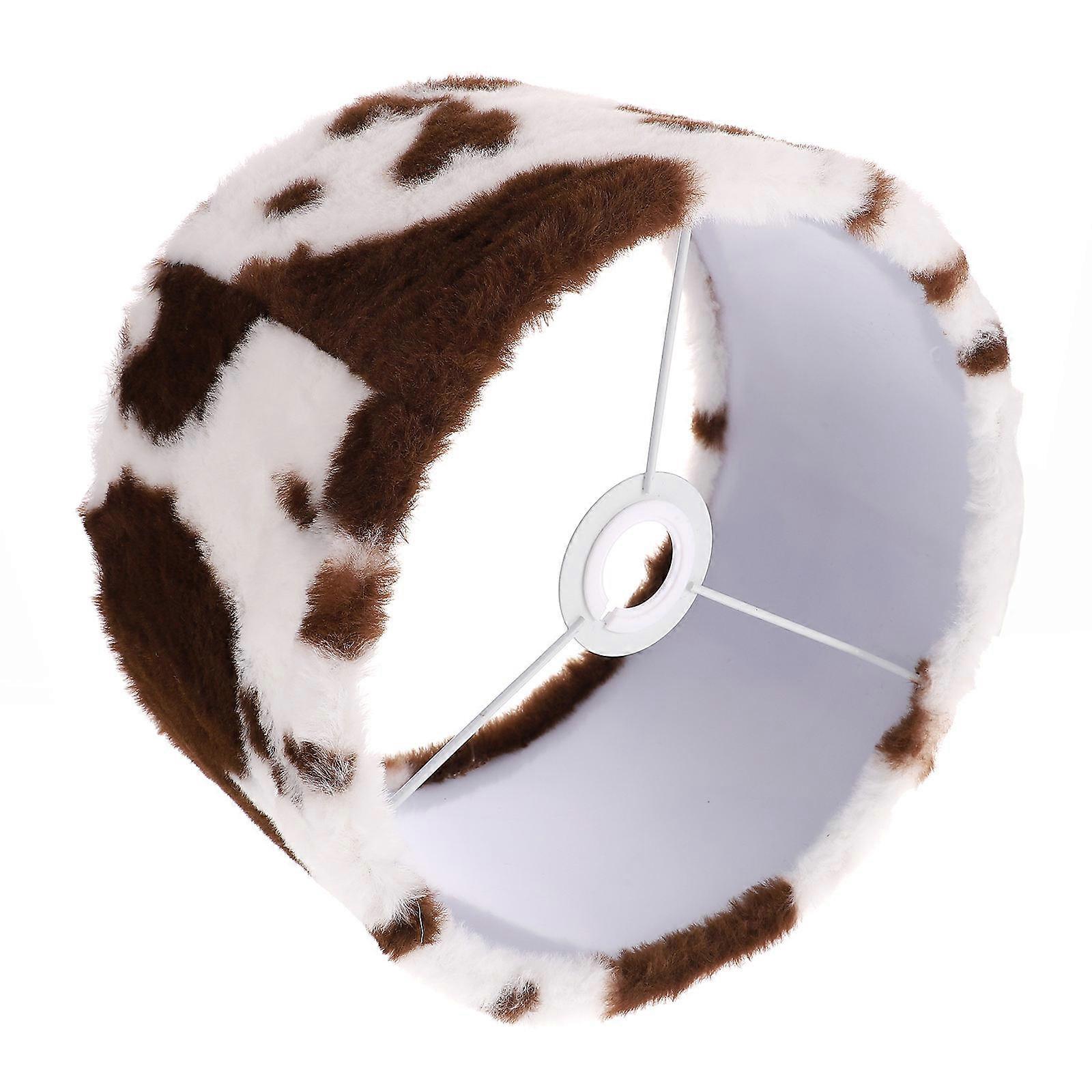 Indoor Light Cover Small Drum Lampshade For Table Lamp Animal Pattern Polyester Iron Protect From Dust 1Pack