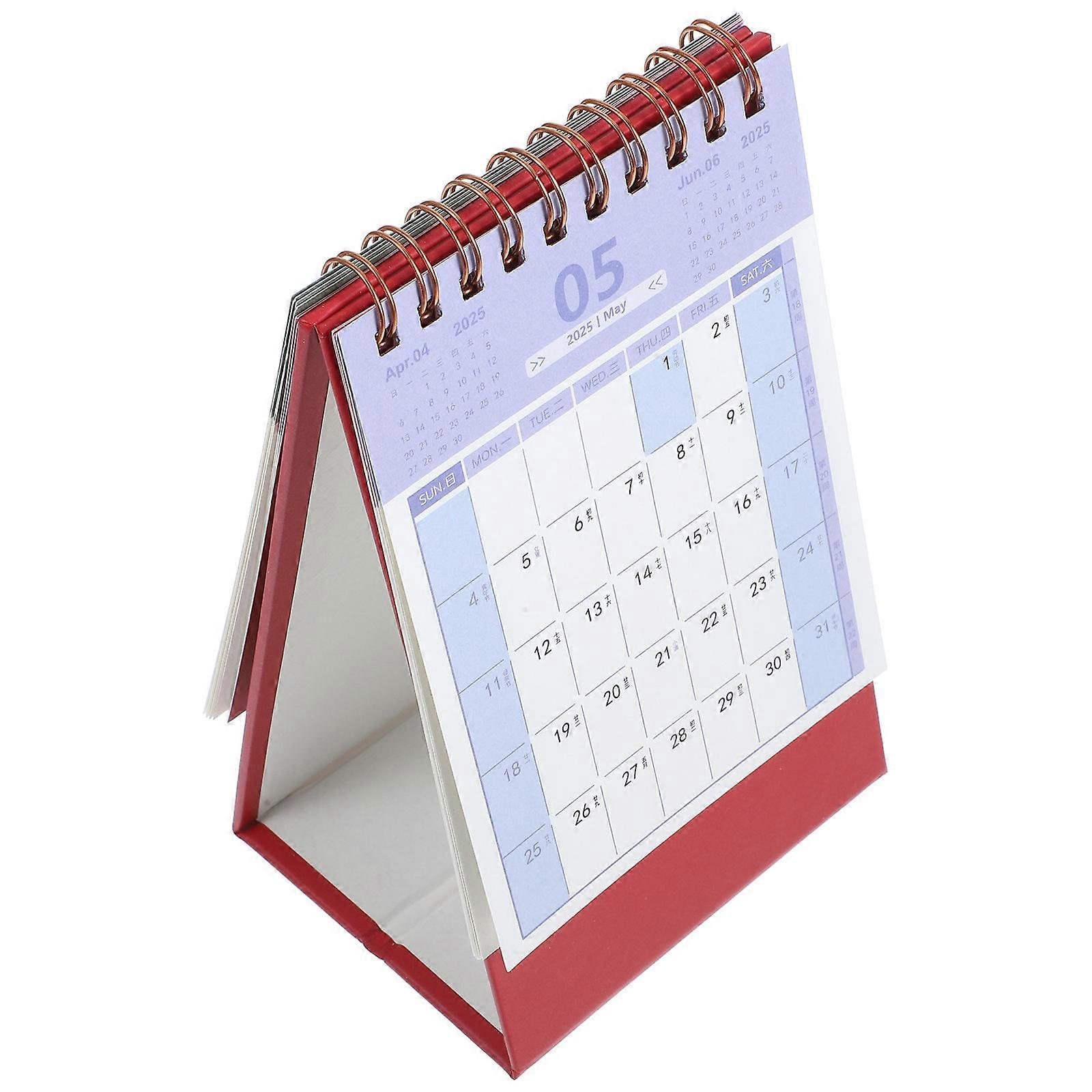 Retro Desk Calendar Monthly Tracking Colleagues Paper Material 1Pack