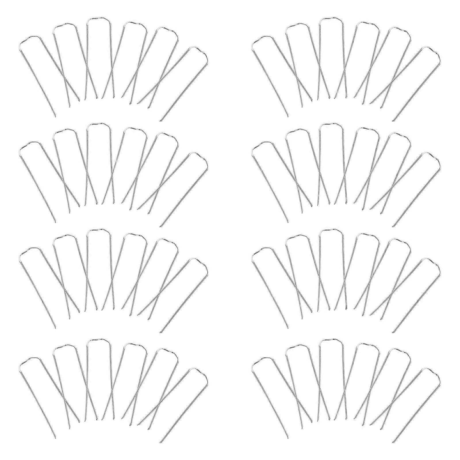 Zinc Alloy Floral Pins 100pcs Rust Resistant Greening Fixing Tools for Flower Arrangement, Wreath Making and Plant Stem Support