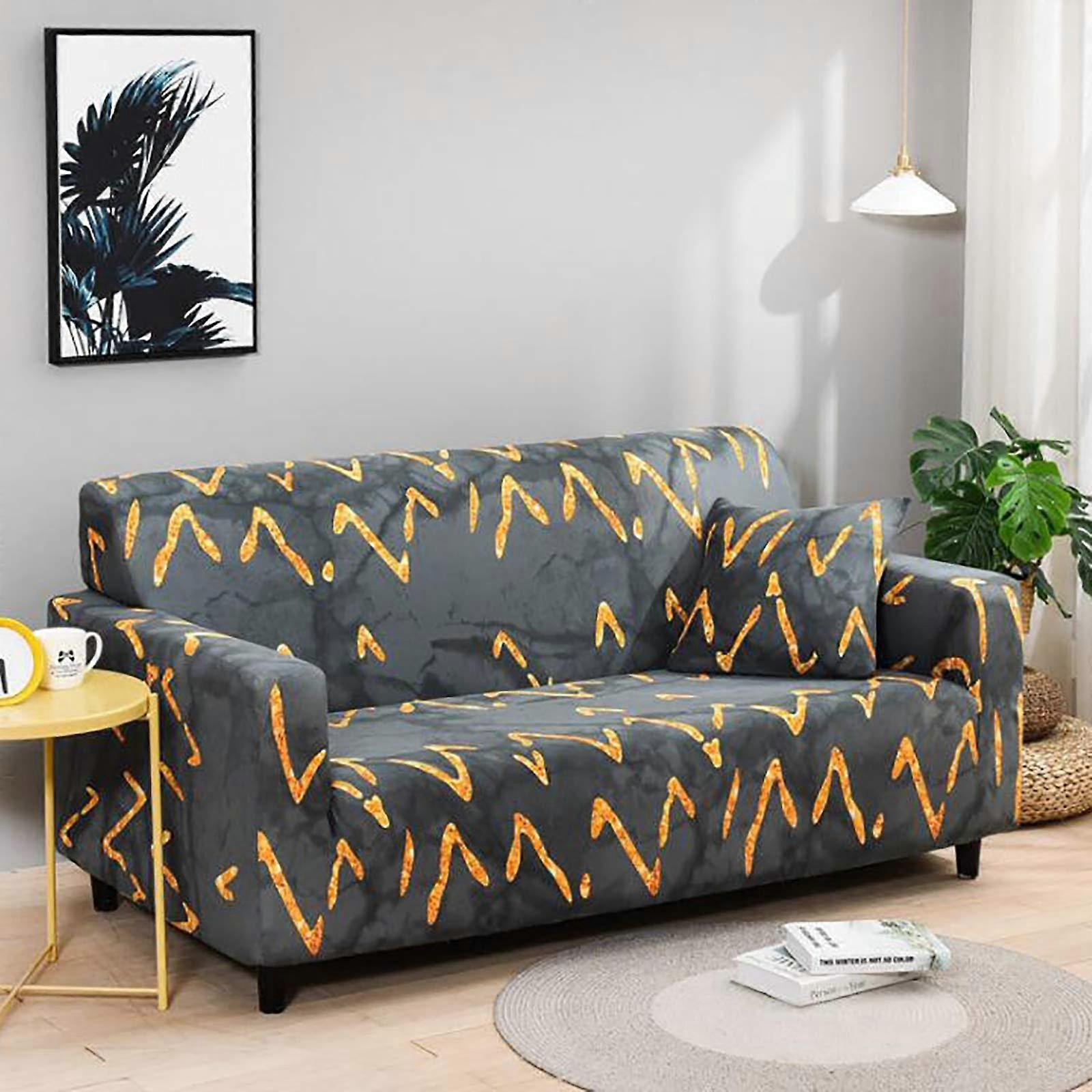 Elastic Printed Sofa Covers for 1 2 3 4Seater, Washable AntiSlip Stretch Couch Cover Ref: 8661