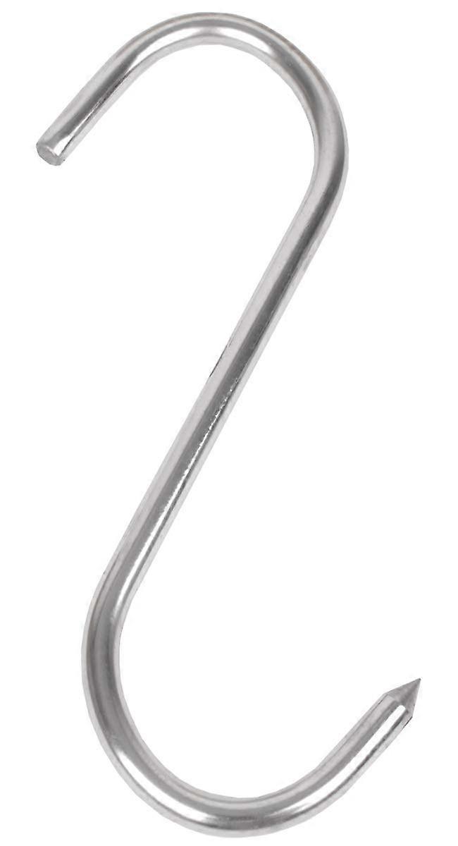 FHB-8 Stainless Steel Butcher Hook, 9mm Diameter, 80x220mm S-Hook for Meat and Smoking Applications