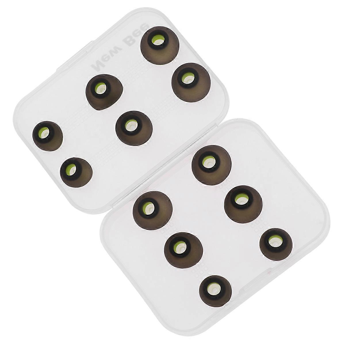 12pcs Silicone In ear Earplugs Noise Reduction Ear Plugs Sound Insulation Earphone Caps with Storage Box