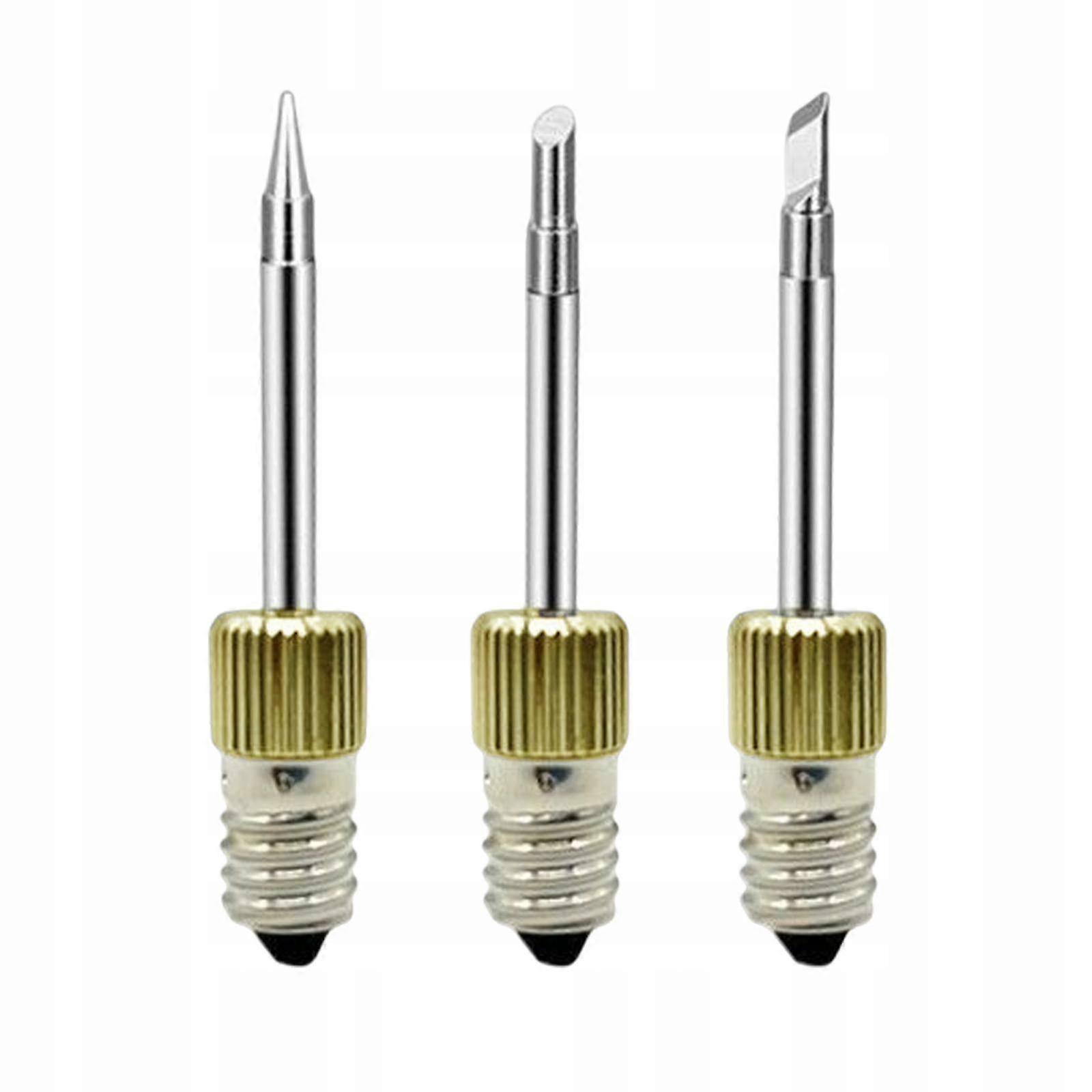 Pieces Electric Soldering Iron Tips E10 Replacement Accessories Threaded