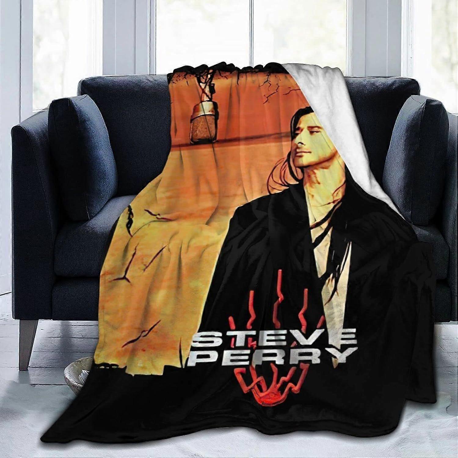 Steve Rock Music Perry Singer Rzuć koc Flanela Ciepłe miękkie koce Wystrój do łóżka Salon Dorośli Dzieci Dzieci ABD24066