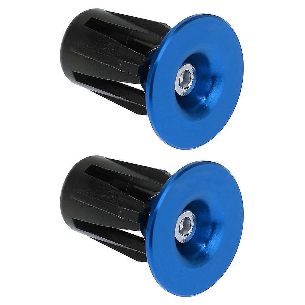 Handlebar End Plugs Aluminum Alloy Handlebar End Caps For Road Bikes M4X34mm Protect Bike Handlebar Ends 1 Pair