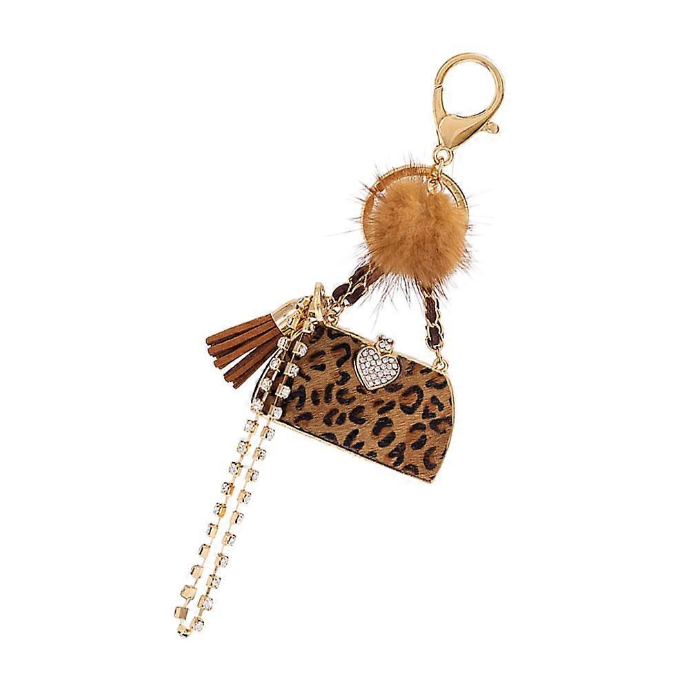 Handbag Shaped Key Ring with Imitated Pendant, Fashionable Multi Functional Accessory for Keys and Bags, Stylish Design for Women