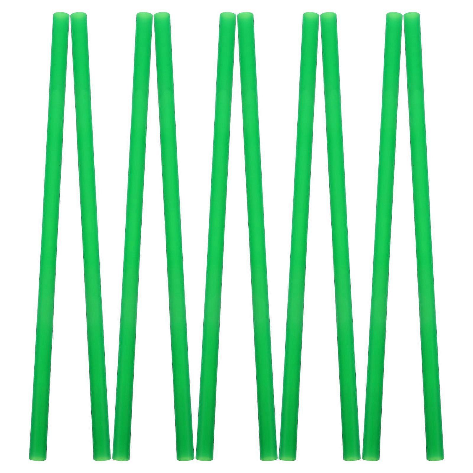 Green Drinking for Parties and Home Use Sturdy Material Straight Design Fits Most Drinkware 100pcs