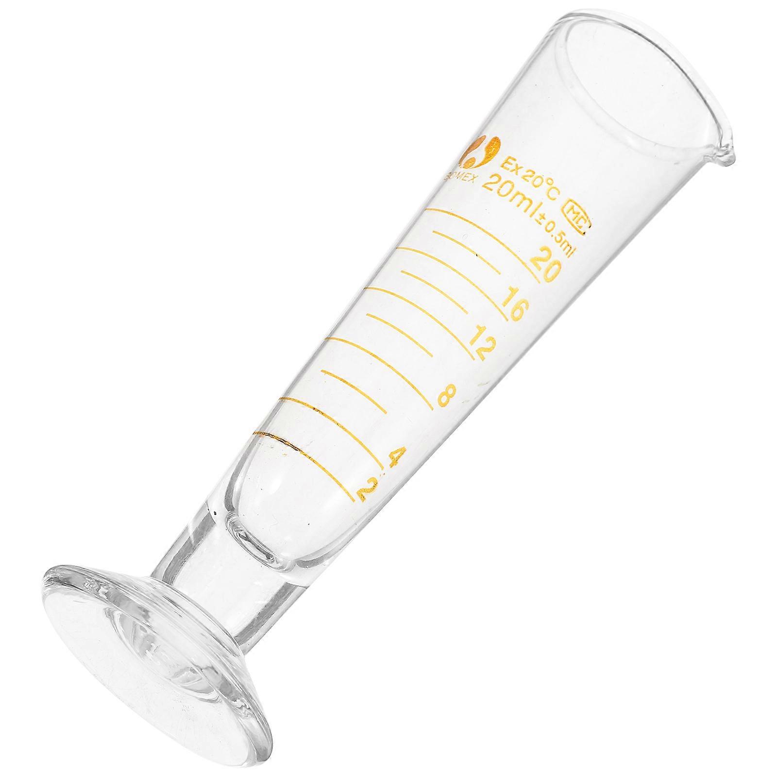 Triangular Graduated Measuring Beaker, Heat Resistant Laboratory Glassware, Easy to Clean, Versatile for Scientific Liquid Level Observation