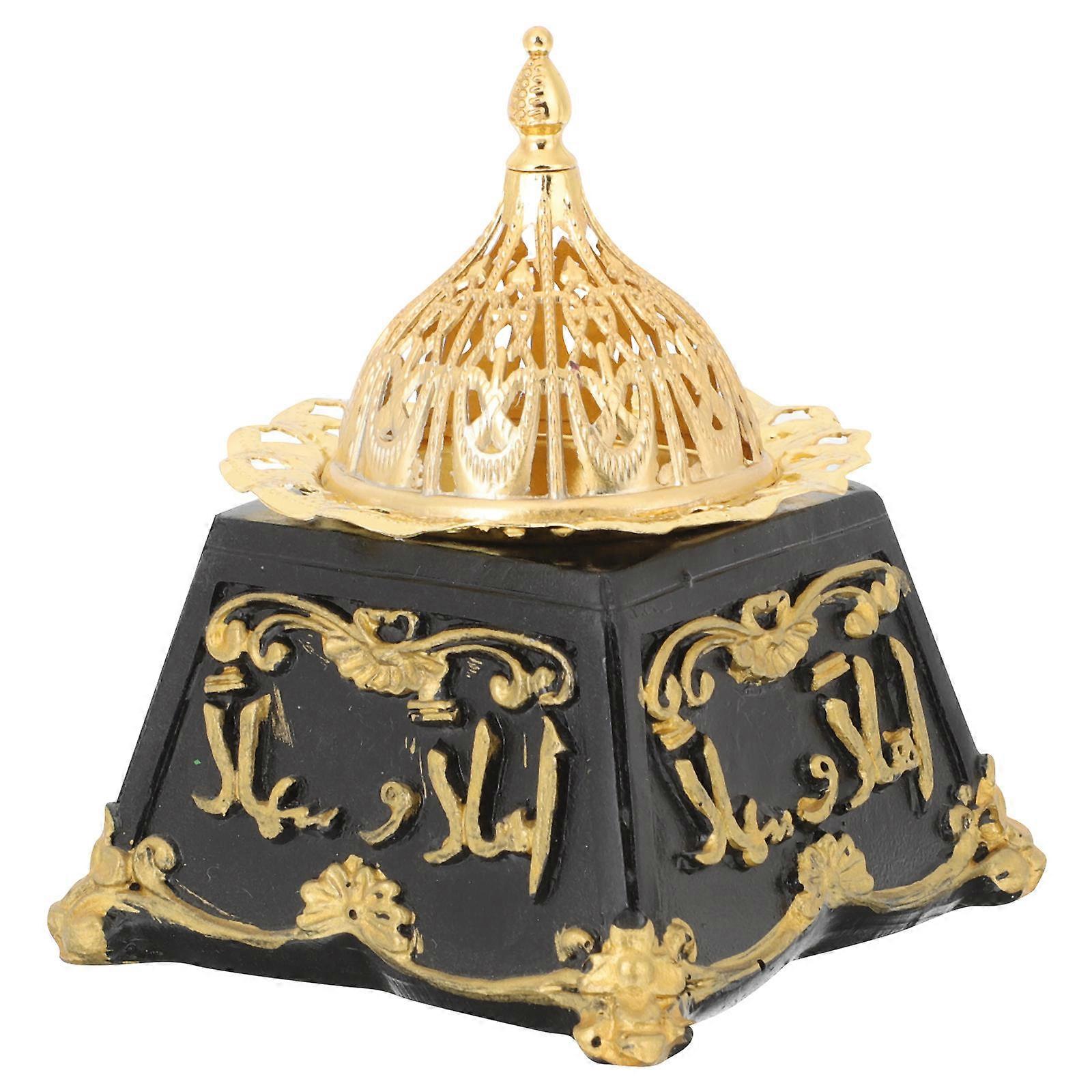 Vintage Resin Incense Burner with Removable Lid – Aromatherapy Diffuser for Home, Office, Bedroom – Meditation, Yoga, Relaxing Aroma Holder