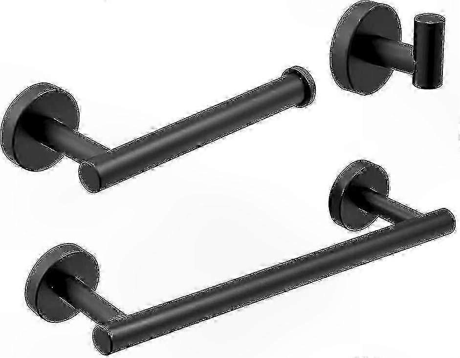 Bathroom Towel Rail Set with 3 Pieces, Durable Hardware for Bath Accessories