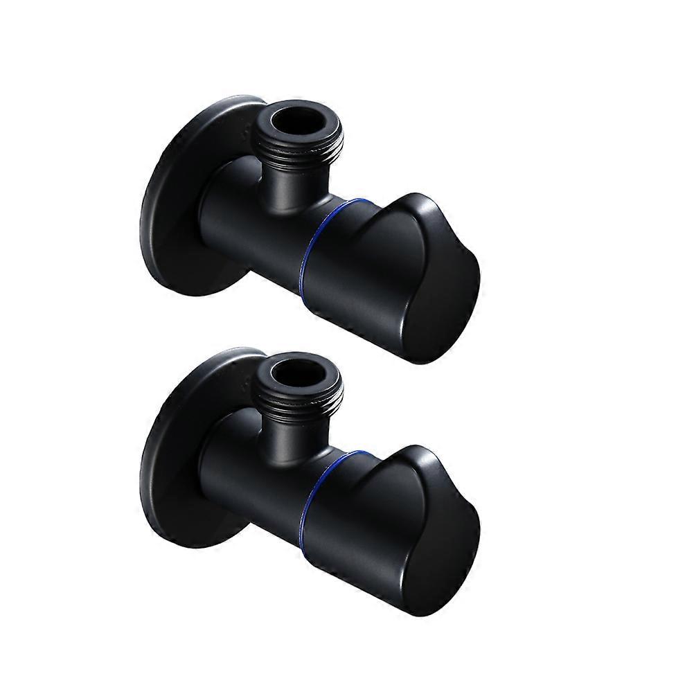 Brass Flow Control Valve for Shower with Pressure Reducing Function 2 Pieces Black