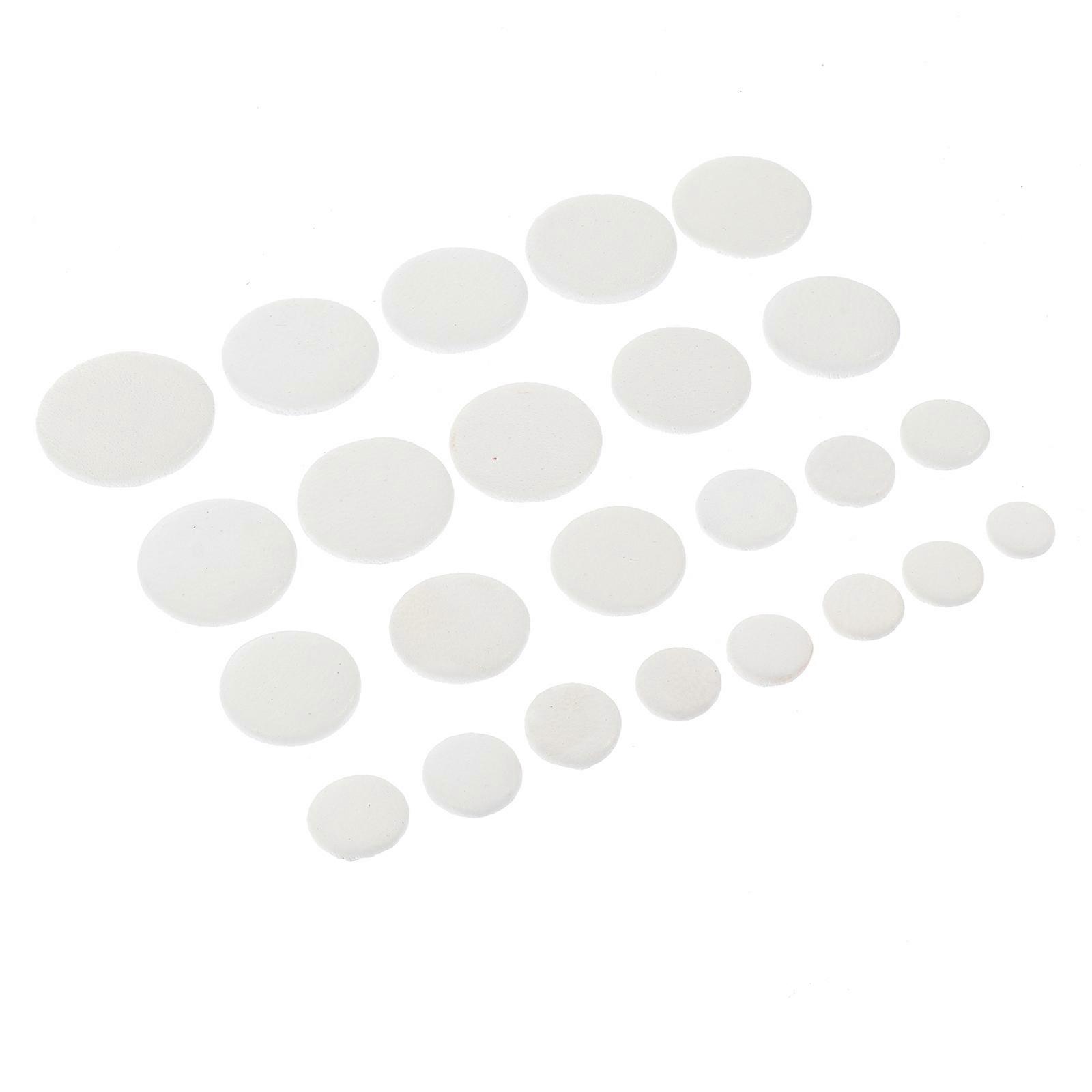 24pcs Bassoon Repair Pads, Durable Sound Hole Gaskets for Key Cushions, Easy Installation, High Grade Material, White & Random Color Options