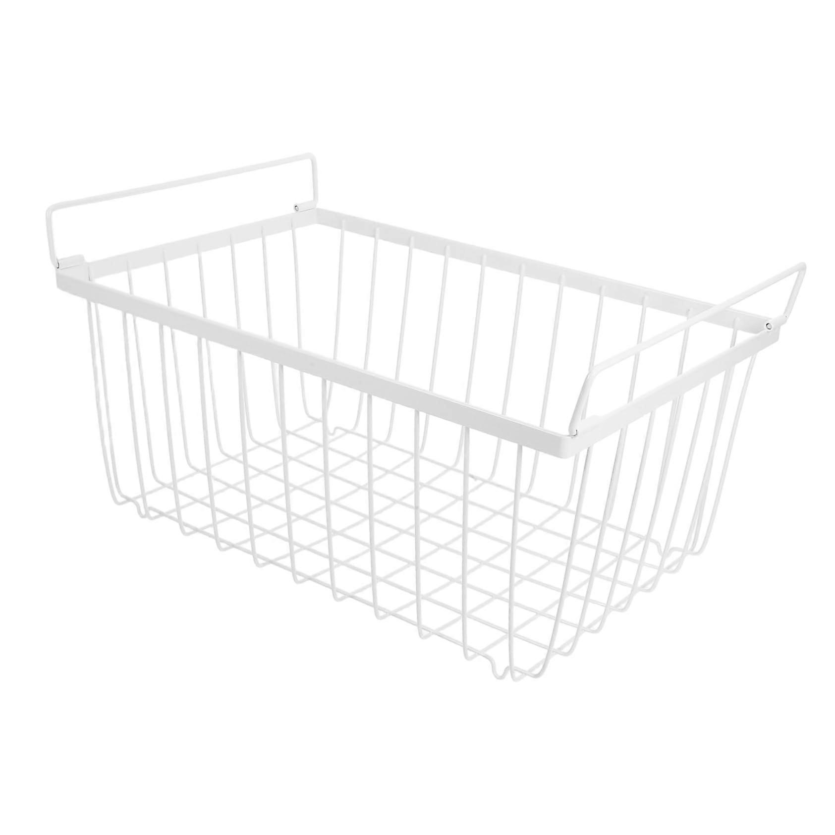 Stackable Organizer With Foldable Handles For Freezers, Sturdy Hanging Shelves For Food Storage, Ideal For Cold Rooms