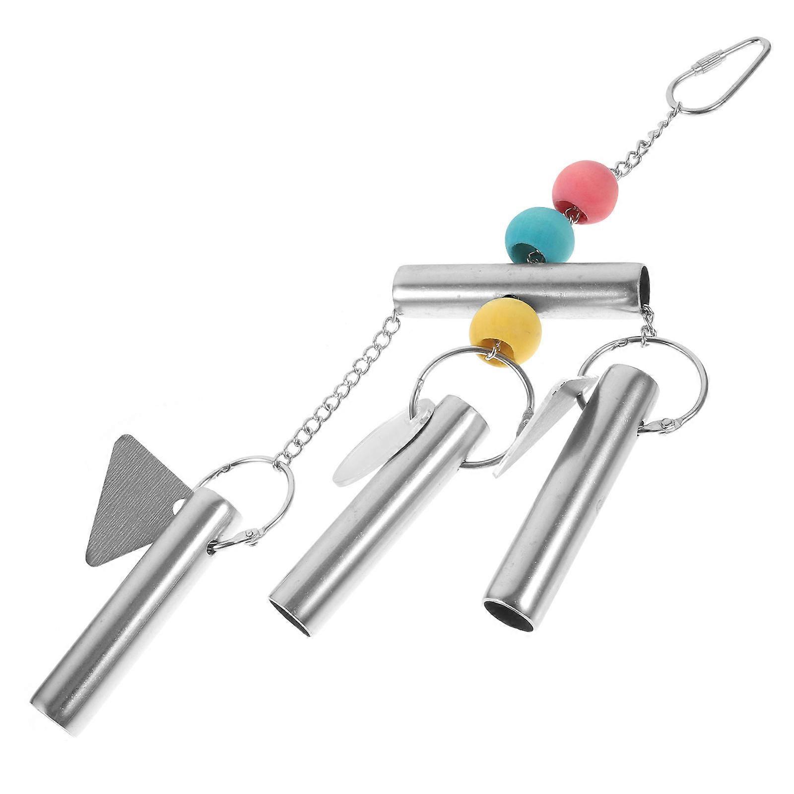 Metal Bell String Toy for Parrot Bird Cage Hanging
