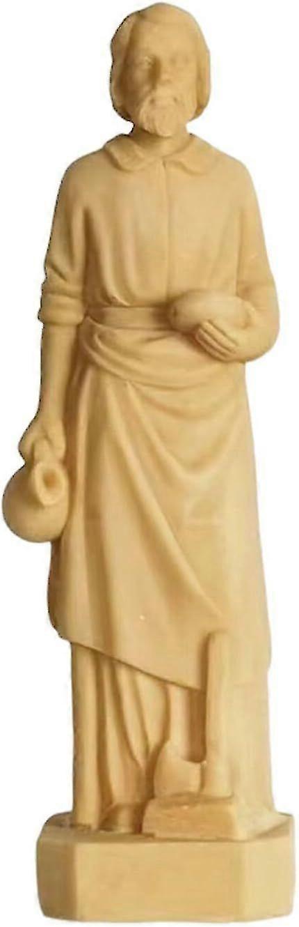St Joseph Statue for Selling HouseResin St Joseph Figurine OrnamentsSculpted Hand-Painted Home Seller FigurineResin Crafts Statue for Bedroom, Table D